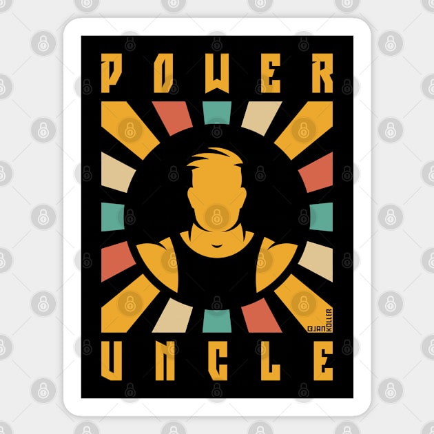Power Uncle (Rays / 4C) Magnet by MrFaulbaum